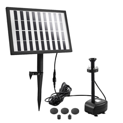 Gardeon Solar Pond Pump with Battery LED Lights 4 FT FOUNT-POND-C-DX36