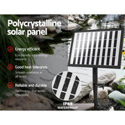Gardeon Solar Pond Pump with Battery LED Lights 4 FT FOUNT-POND-C-DX36