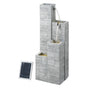 Gardeon Solar Fountain Water Feature Outdoor Indoor 4-Tier Square Cascading Beige FOUNT-SQUARE-4LVL-BG