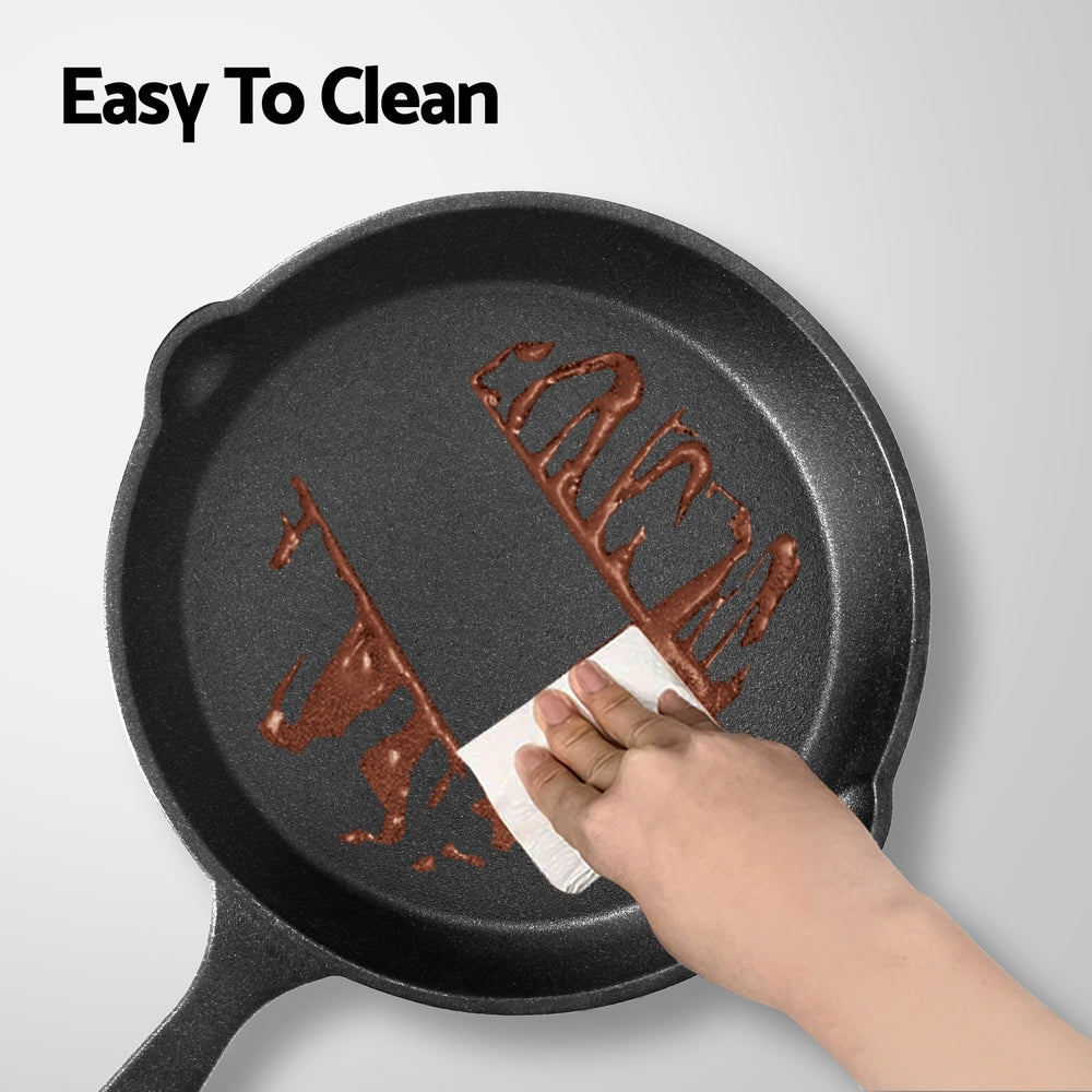5-star chef Non Stick Frying Pan Cast Iron 3PCS FP-3SET-BK