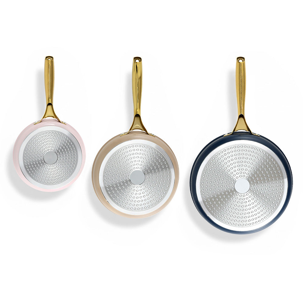 5-star Chef Frying Pan 3PCS Shades Frypan Set Ceramic Coating Multi Colour FP-3SET-MT