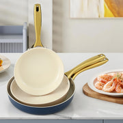 5-star Chef Frying Pan 3PCS Shades Frypan Set Ceramic Coating Multi Colour FP-3SET-MT