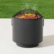 Grillz Fire Pit BBQ Portable Deep Bowl Outdoor Fireplace FPIT-BBQ-4542-BK