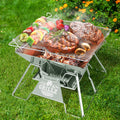 Grillz Fire Pit BBQ Grill with Carry Bag Portable FPIT-BBQ-X-CUBE