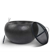 Grillz Fire Pit Bowl Black 61cm FPIT-CEMENT-OVAL