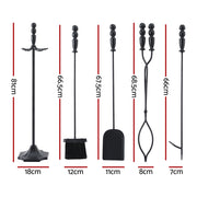 Grillz Fire Pit Tool Set 5 PCS FPIT-CLEAN-KIT