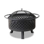 Grillz Fire Pit BBQ Grill 76cm FPIT-DIAMOND-30