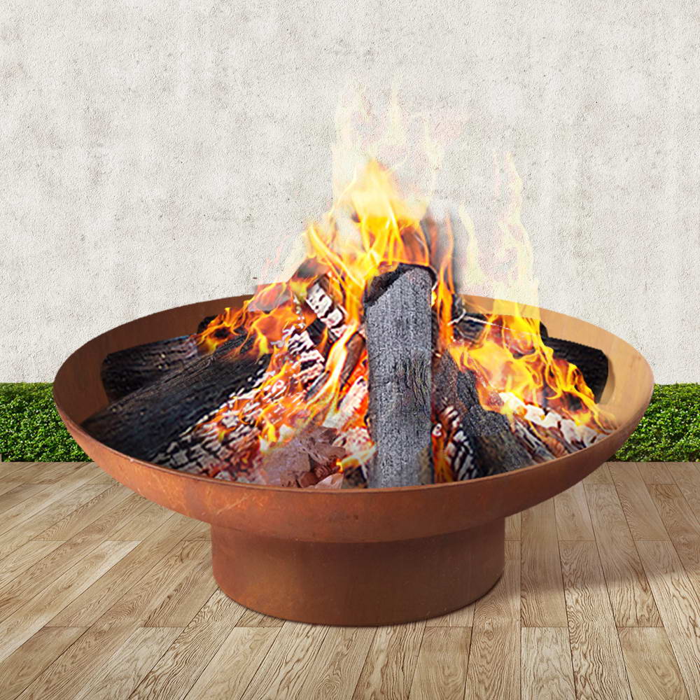 Grillz Fire Pit Bowl Cast Iron Rustic 70cm FPIT-STEL-VINTAGE-70