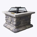 Grillz Fire Pit Table Square 55cm FPIT-STONE-MID
