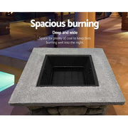 Grillz Fire Pit Table Square 55cm FPIT-STONE-MID