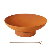 Grillz Fire Pit Iron Bowl 80cm Outdoor Patio Fireplace FPIT-YH-STEL-VINTAGE-80