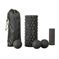 Everfit Foam Roller Set 4 in 1 Grid High Density Massager for Deep Tissue Trigger Point Myofascial Release FR-4IN1-BK