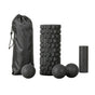 Everfit Foam Roller Set 4 in 1 Grid High Density Massager for Deep Tissue Trigger Point Myofascial Release FR-4IN1-BK