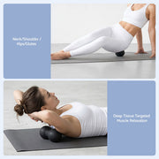 Everfit Foam Roller Set 4 in 1 Grid High Density Massager for Deep Tissue Trigger Point Myofascial Release FR-4IN1-BK