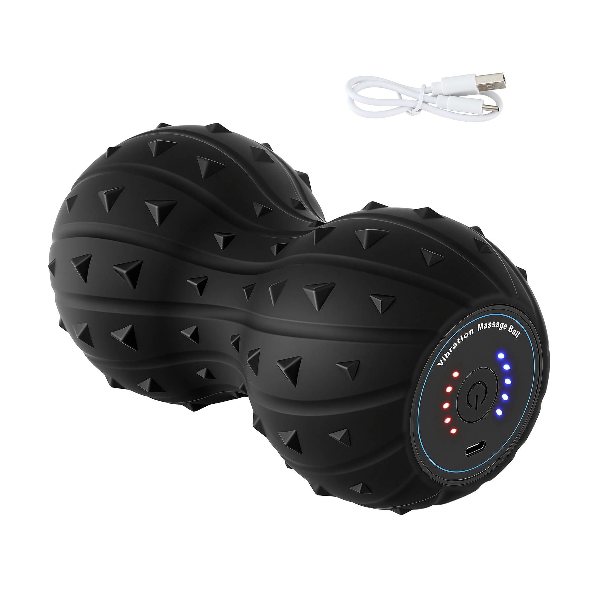 Everfit Electric Vibrating Peanut Massage Ball 5 Adjustable Levels High Power 3000RPM Motor 4D Floating Point FR-ELE-BALL-BK
