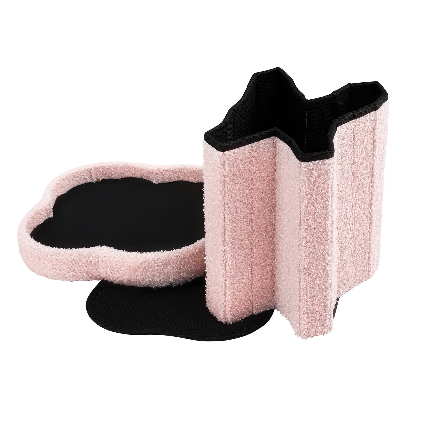 Artiss Storage Ottoman Foot Stool Foldable Pink FS-B-FLOWER-PK