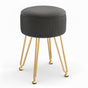 Artiss Ottoman Storage Foot Stool Vanity Velvet Round Grey FS-B-ST03-VEL-GY