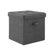 Artiss Storage Ottoman Rest Foot Stool Foldable FS-B-ST04-L40-GY