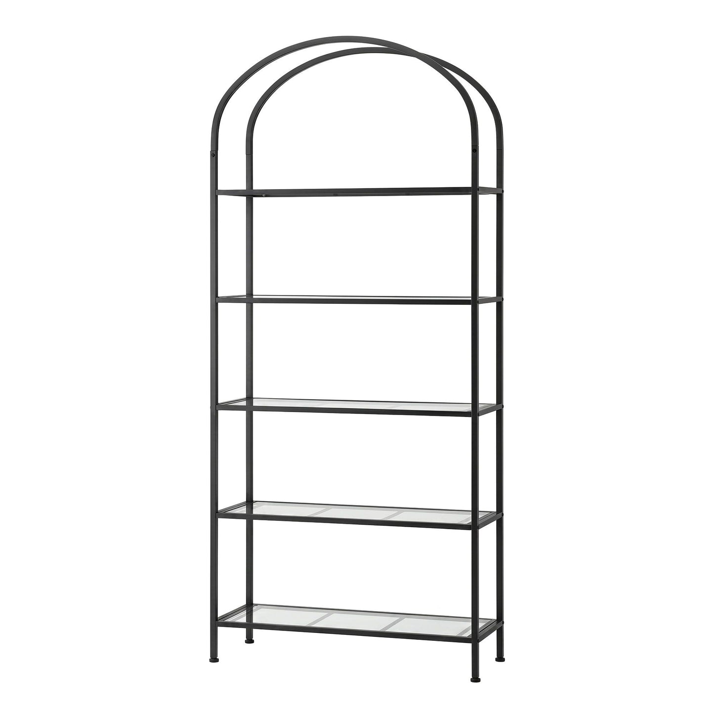 Artiss 5 Tiers Bookshelf Industrial Etagere Bookcase Display Shelf Black FUR-AB-DS-5T-BK