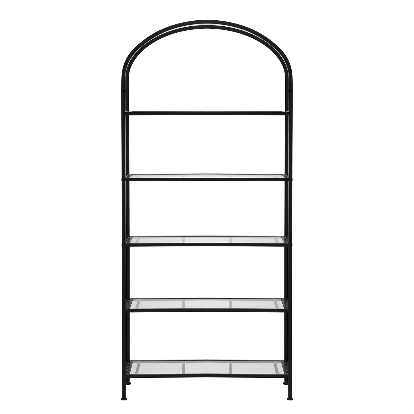 Artiss 5 Tiers Bookshelf Industrial Etagere Bookcase Display Shelf Black FUR-AB-DS-5T-BK