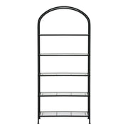 Artiss 5 Tiers Bookshelf Industrial Etagere Bookcase Display Shelf Black FUR-AB-DS-5T-BK