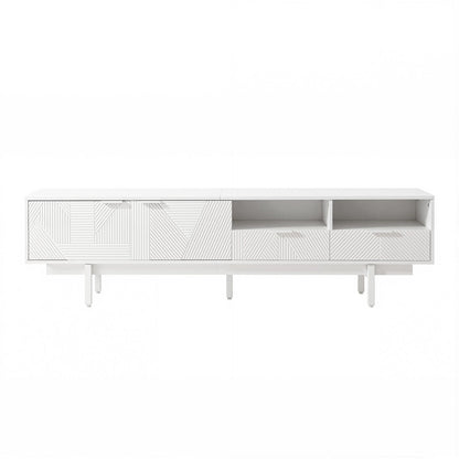 Artiss TV Unit Entertainment Unit Storage Cabinet Drawer 200cm White FUR-AG-TV01-WH-AB