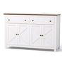 Artiss Buffet Sideboard Storage Cabinet Kitchen Cupboard 2 Drawers 140CM White FUR-C-SID140-WH-AB