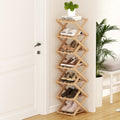 Artiss 7 Tier Bamboo Foldable Shoe Rack Organizer Entryway FUR-S-BAM01-NT