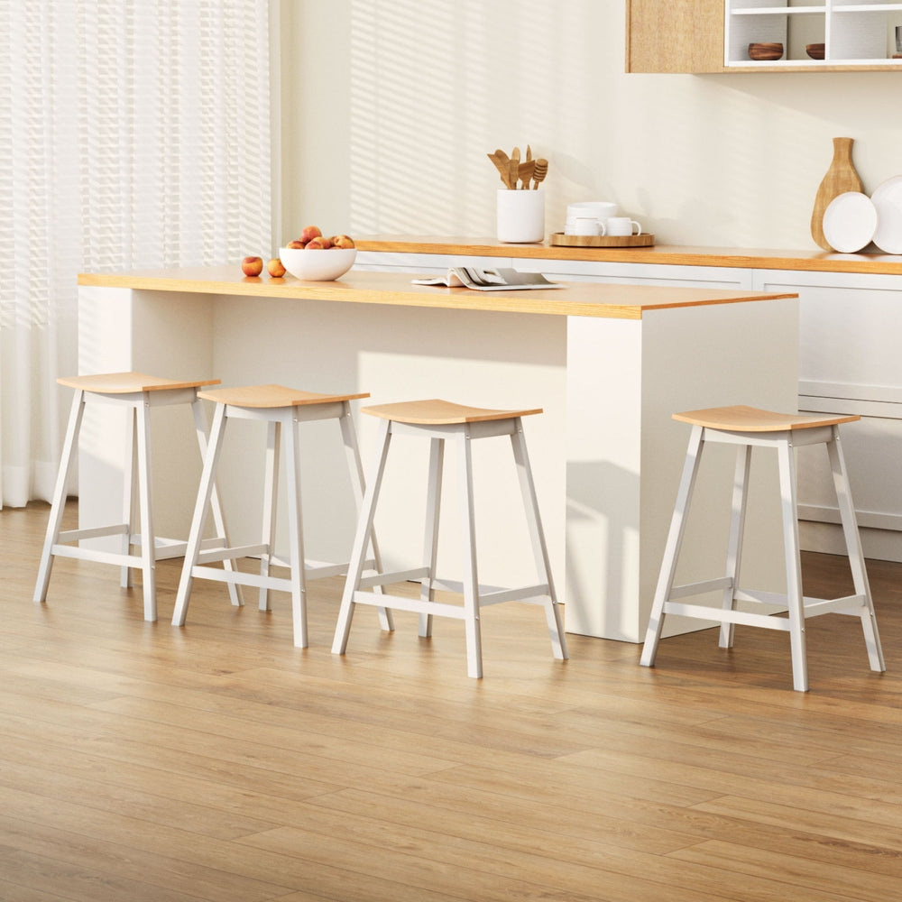 Artiss 4x Bar Stools Wooden Chairs Oak FUR-S-BAR-CHR-01-WDX4
