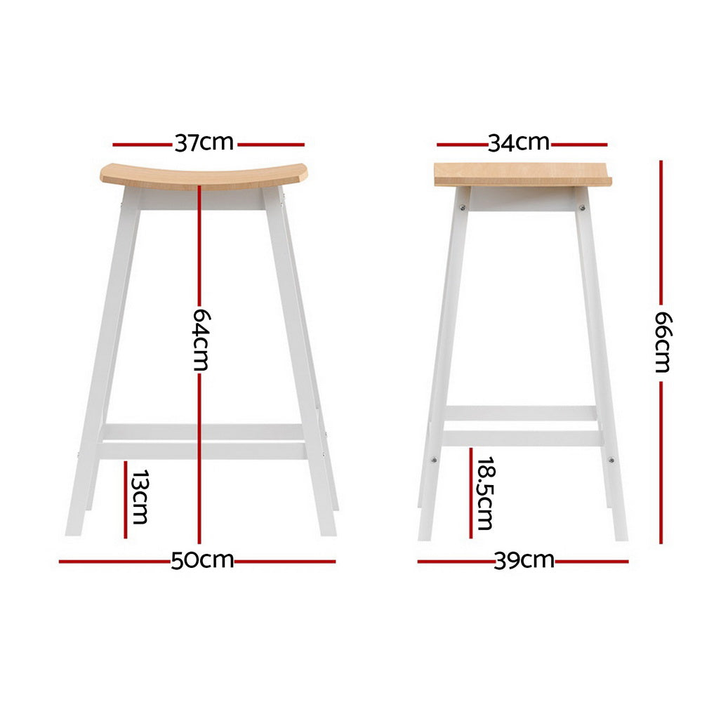 Artiss 4x Bar Stools Wooden Chairs Oak FUR-S-BAR-CHR-01-WDX4
