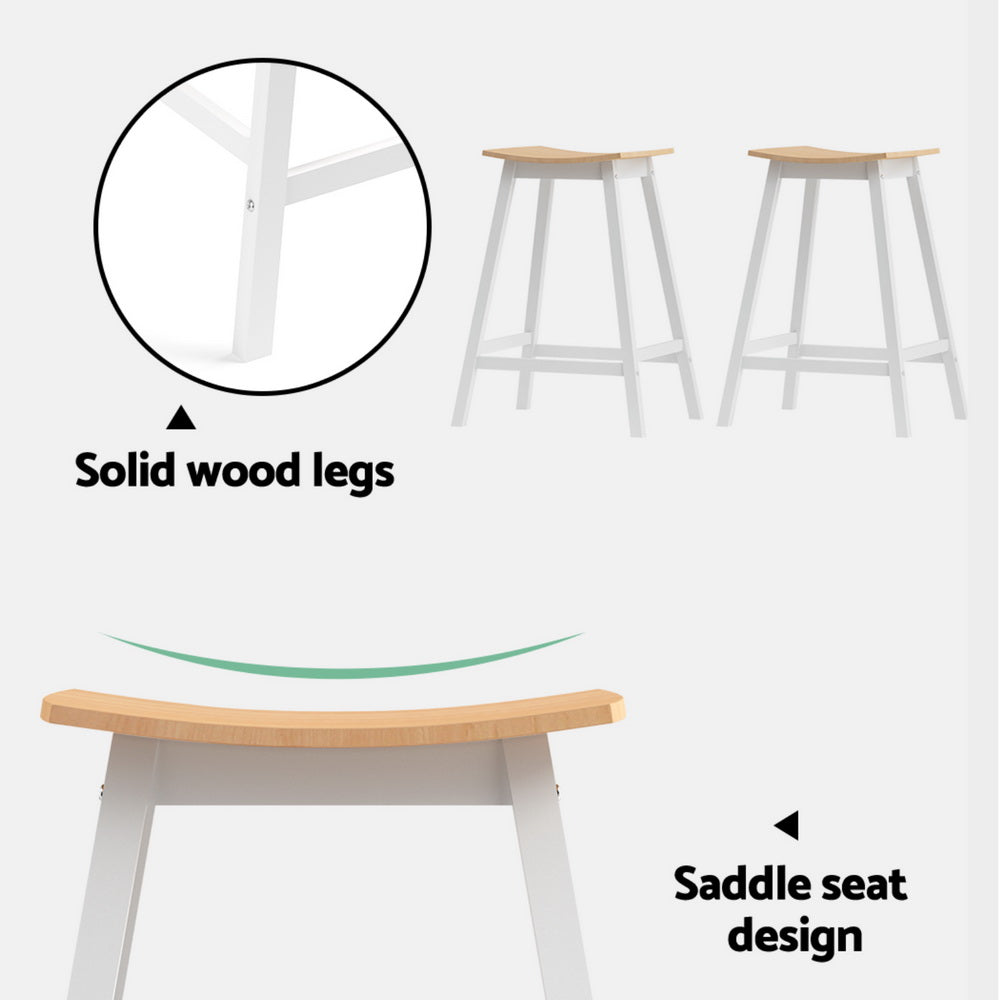 Artiss 4x Bar Stools Wooden Chairs Oak FUR-S-BAR-CHR-01-WDX4