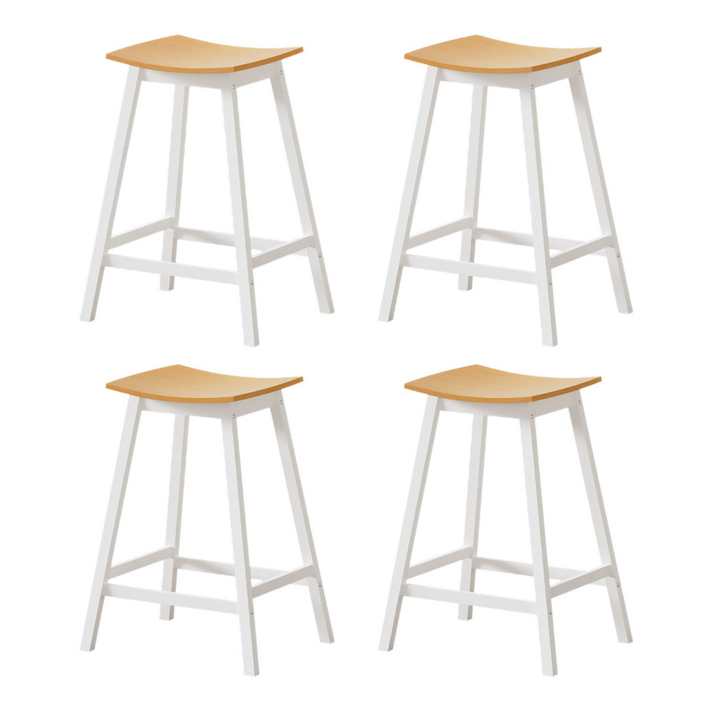 Artiss 4x Bar Stools Wooden Chairs Oak FUR-S-BAR-CHR-01-WDX4