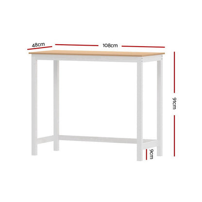 Artiss Ari Bar Table 108CM Rectangular FUR-S-BAR-TAB-01-WD