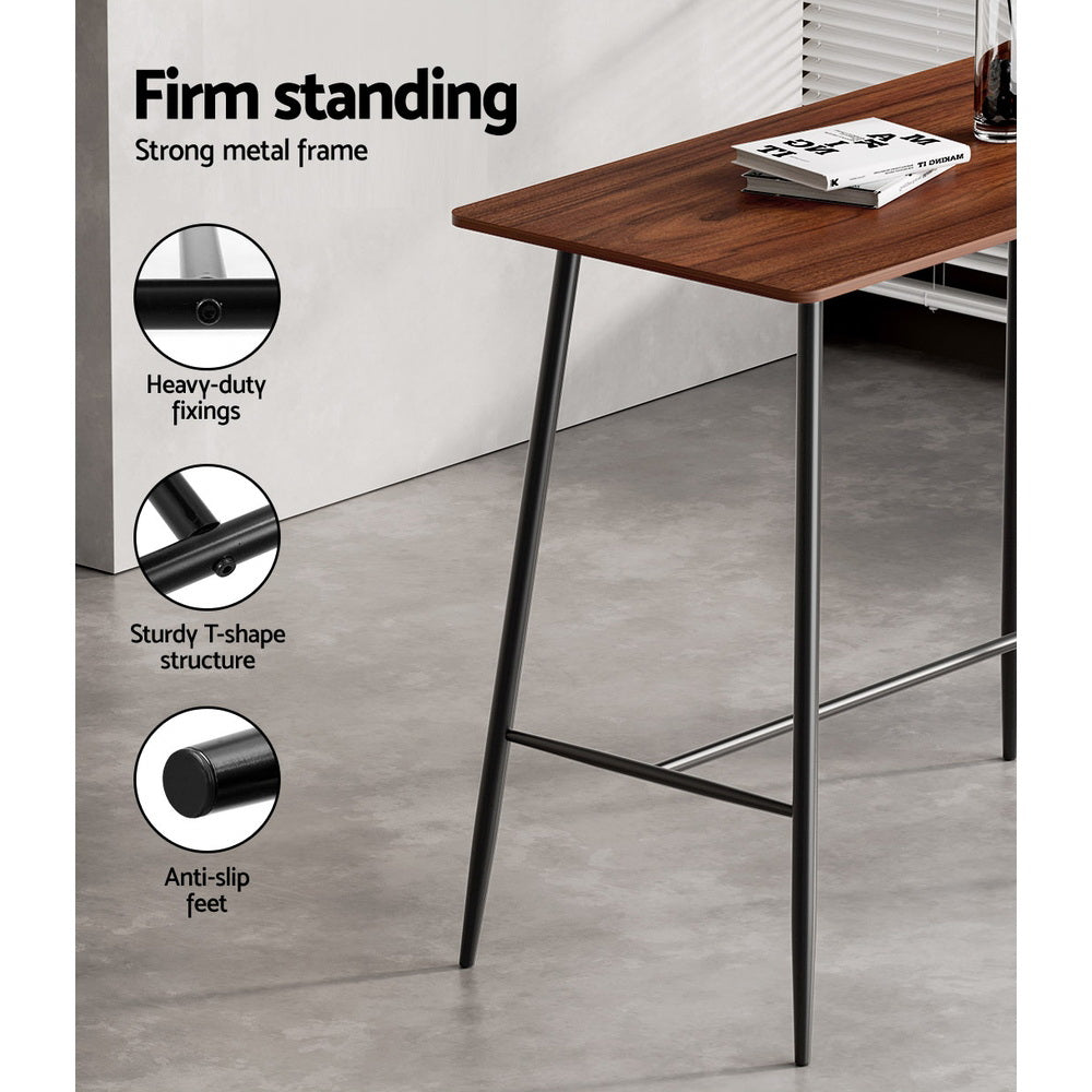Artiss Halle Bar Table 120CM Rectangular FUR-S-BAR-TAB-02-WD