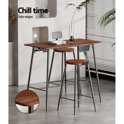 Artiss Halle Bar Table 120CM Rectangular FUR-S-BAR-TAB-02-WD