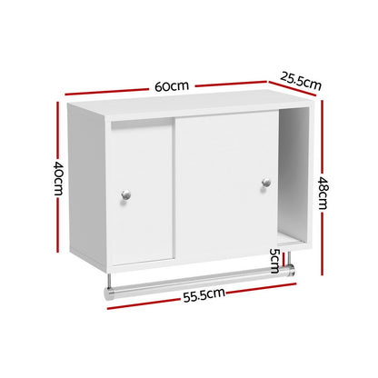 Artiss Bathroom Storage Cabinet Wall Mounted Cupboard Vanity Medicine Organiser FUR-S-BATH-ROD01-WH
