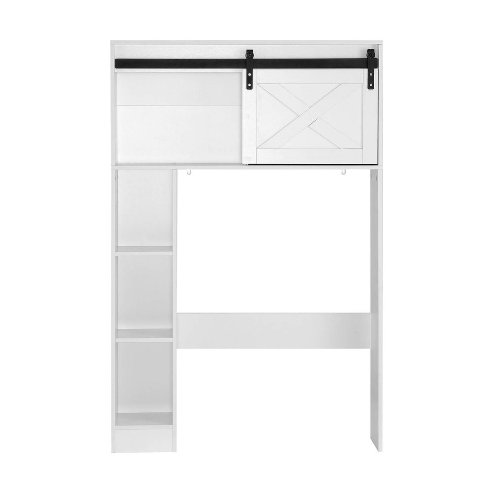 Artiss Bathroom Cabinet Over the Toilet Storage Organiser Laundry Shelf 128cm FUR-S-BATH-SAVE02-WH