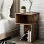 Artiss Bedside Table Shelves Side End Table Storage Nightstand Rust Oak UMENI FUR-S-BS-01-WD