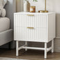 Artiss Bedside Table 2 Drawers - White FUR-S-BS-03-WH
