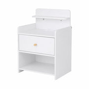 Artiss Bedside Table Drawer Charging Station White FUR-S-BS-04-WH