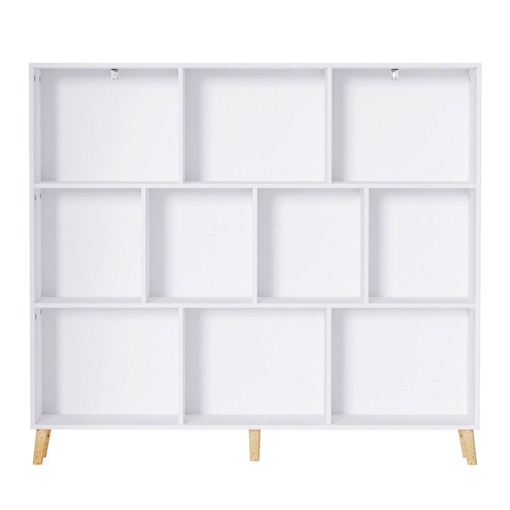 Artiss Bookshelf 3 Tiers 10 Cubes - CORA White FUR-S-BSHELF-02-WH