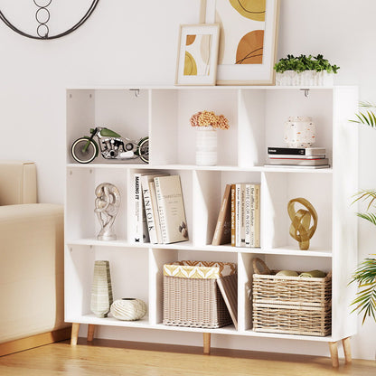 Artiss Bookshelf 3 Tiers 10 Cubes - CORA White FUR-S-BSHELF-02-WH