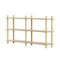 Artiss Bookshelf 3 Tiers Bookcase Display Shelves Wooden Storage Stand Rack Pine FUR-S-BSHELF-04-WD