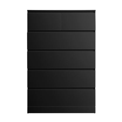 Artiss 6 Chest of Drawers Tallboy PEPE Black FUR-S-CDR-01-BK-AB