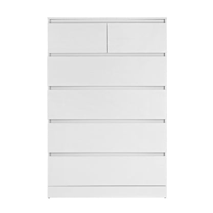Artiss 6 Chest of Drawers - PEPE White FUR-S-CDR-01-WH-AB