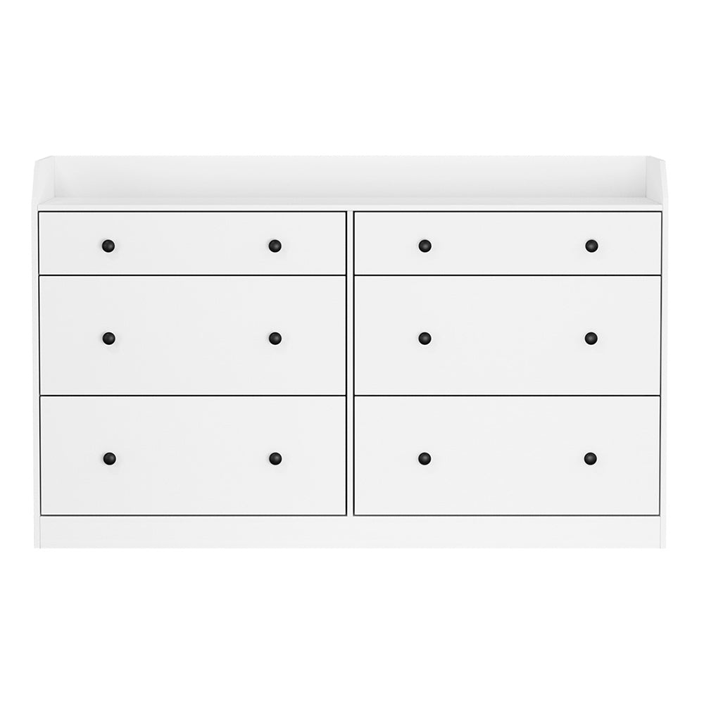 Artiss 6 Chest of Drawers - PETE White FUR-S-CDR-02-WH-AB