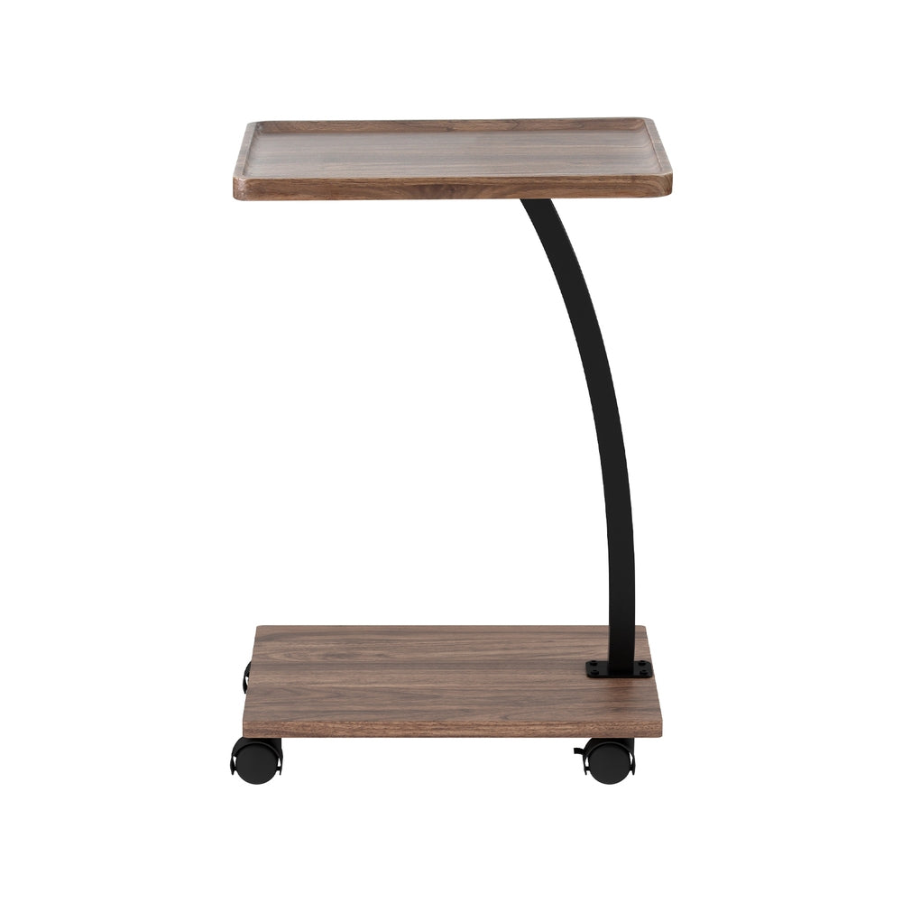 Artiss Coffee Table C Shaped FUR-S-COF07-WAL