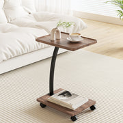 Artiss Coffee Table C Shaped FUR-S-COF07-WAL