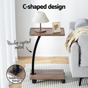 Artiss Coffee Table C Shaped FUR-S-COF07-WAL