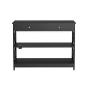 Artiss Console Table 3-tier USB Outlets FUR-S-CST-02-BK